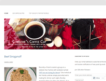 Tablet Screenshot of coffeecupthoughts.wordpress.com