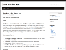Tablet Screenshot of gameinfoforyou.wordpress.com