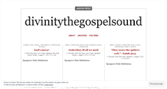 Desktop Screenshot of divinitythegospelsound.wordpress.com