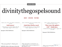 Tablet Screenshot of divinitythegospelsound.wordpress.com