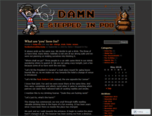 Tablet Screenshot of damnisteppedinpoo.wordpress.com
