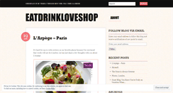 Desktop Screenshot of eatdrinkloveshop.wordpress.com