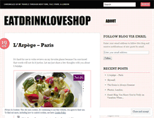 Tablet Screenshot of eatdrinkloveshop.wordpress.com