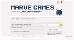 Desktop Screenshot of marvegames.wordpress.com