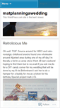 Mobile Screenshot of matplanningawedding.wordpress.com