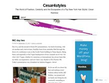 Tablet Screenshot of cesar4styles.wordpress.com