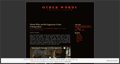 Desktop Screenshot of otherword.wordpress.com