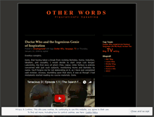 Tablet Screenshot of otherword.wordpress.com