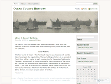 Tablet Screenshot of oceancountyhistory.wordpress.com