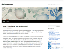 Tablet Screenshot of dallasreeves.wordpress.com