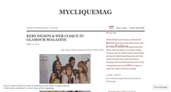 Desktop Screenshot of mycliquemag.wordpress.com