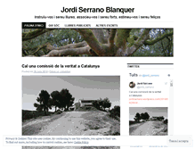Tablet Screenshot of jordiserrano.wordpress.com