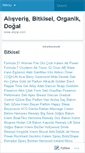 Mobile Screenshot of alisverisbitkiselorganikdogal.wordpress.com