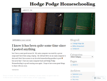 Tablet Screenshot of hodgepodgehomeschooling.wordpress.com