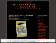 Tablet Screenshot of michellesmusicmagazine.wordpress.com