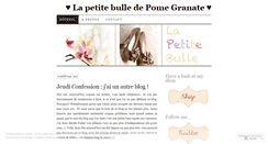 Desktop Screenshot of lapetitebulle.wordpress.com