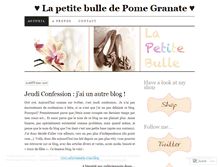 Tablet Screenshot of lapetitebulle.wordpress.com