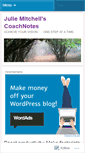 Mobile Screenshot of coachnotes.wordpress.com