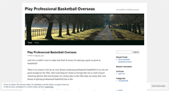 Desktop Screenshot of overseasbasketballplayers87.wordpress.com