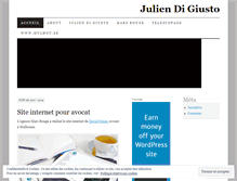 Tablet Screenshot of juliendigiusto.wordpress.com