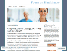 Tablet Screenshot of healthcarehis.wordpress.com