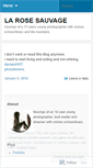 Mobile Screenshot of larosesauvage.wordpress.com