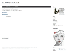 Tablet Screenshot of larosesauvage.wordpress.com