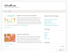 Tablet Screenshot of eatwithcare.wordpress.com