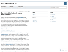 Tablet Screenshot of calvinsshoutout.wordpress.com
