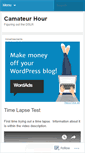 Mobile Screenshot of camateurhour.wordpress.com
