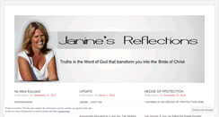 Desktop Screenshot of janinesreflections.wordpress.com