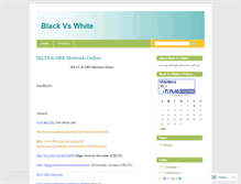 Tablet Screenshot of blackvswhite.wordpress.com