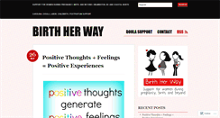 Desktop Screenshot of birthherway.wordpress.com