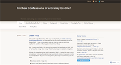 Desktop Screenshot of crankyexchef.wordpress.com