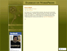 Tablet Screenshot of dahroji.wordpress.com