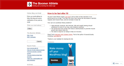 Desktop Screenshot of boomerathlete.wordpress.com