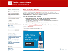 Tablet Screenshot of boomerathlete.wordpress.com