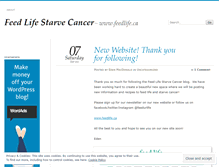 Tablet Screenshot of feedlifestarvecancer.wordpress.com