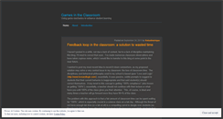 Desktop Screenshot of gamesintheclassroom.wordpress.com