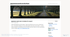 Desktop Screenshot of japaneseusedcarsdurban.wordpress.com