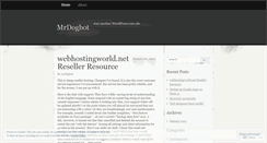 Desktop Screenshot of mrdogbot.wordpress.com