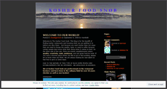 Desktop Screenshot of kosherfoodsnob.wordpress.com