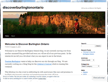 Tablet Screenshot of discoverburlingtonontario.wordpress.com