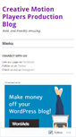 Mobile Screenshot of creativemotionplayers.wordpress.com