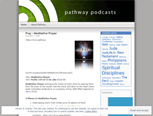Tablet Screenshot of pathwaypodcasts.wordpress.com