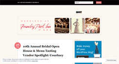 Desktop Screenshot of foundryparkinnweddings.wordpress.com