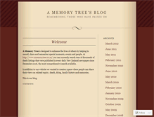 Tablet Screenshot of amemorytree.wordpress.com