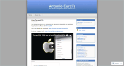 Desktop Screenshot of antoniocurci.wordpress.com