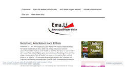 Desktop Screenshot of emanzipatorischelinke.wordpress.com