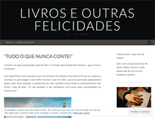 Tablet Screenshot of livroseoutrasfelicidades.wordpress.com